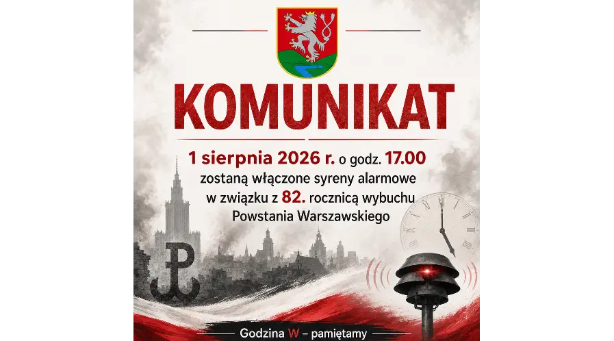 Uruchomienie syren alarmowych – 1 sierpnia