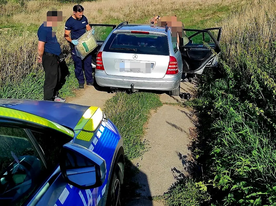 Kontrola drogowa prowadzi do serii zatrzymań: kierowca z dożywotnim zakazem, pasażer z narkotykami, oraz poszukiwana pasażerka
