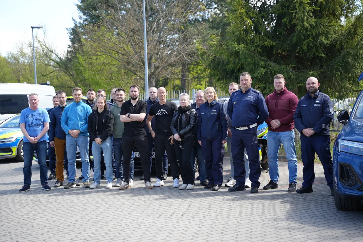 Wrocławski Wydział Ruchu Drogowego KWP przyjął niemieckich policjantów z Cottbus