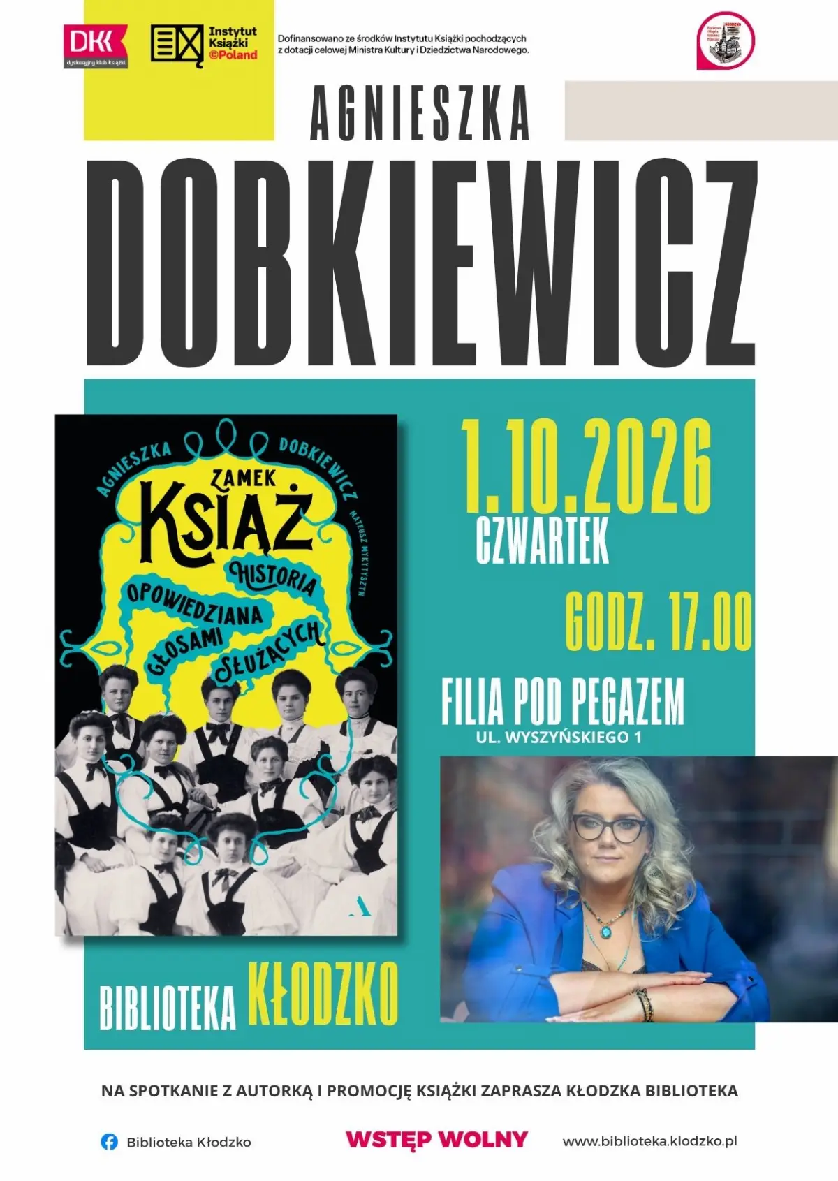 Spotkanie z Agnieszką Dobkiewicz: promocja książki o Zamku Książ