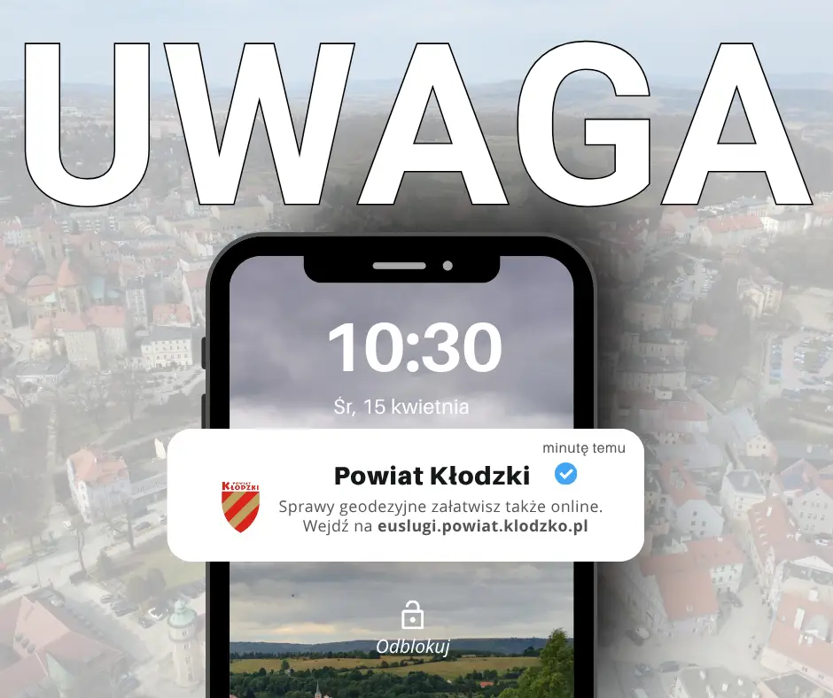 E-usługi geodezyjne dostępne dla klientów Starostwa Powiatowego w Kłodzku
