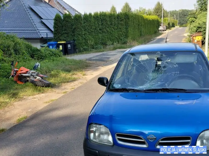 Incydent z udziałem 15-latka na motocyklu crossowym w Nowej Wsi Grodziskiej