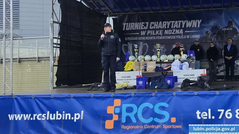 Kinga Dolata, 4-latka, zwyciężczynią I Charytatywnego Turnieju Piłki Nożnej w Lubinie