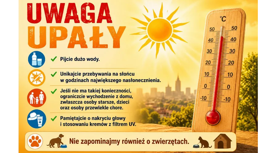 Ostrzeżenie przed wysokimi temperaturami