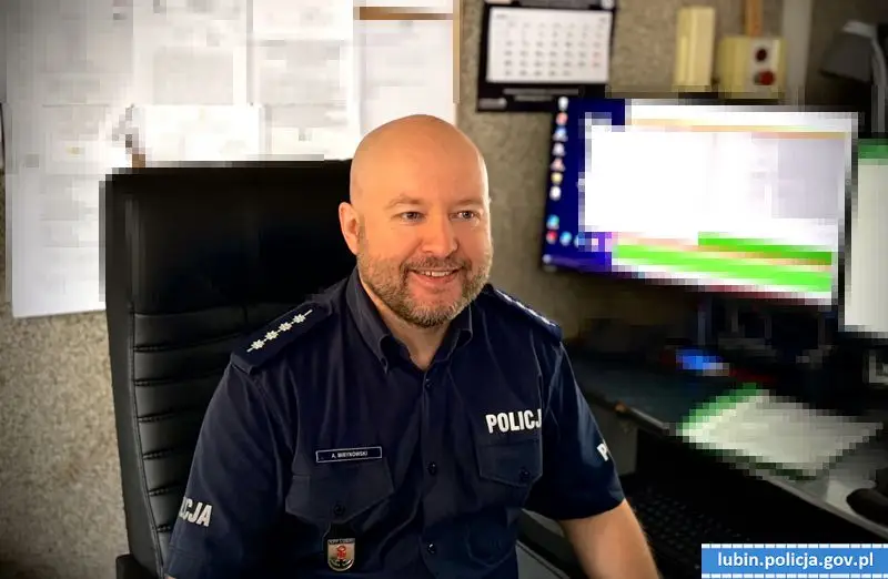 Podziękowania dla policjantów z Lubina za uratowanie mężczyzny