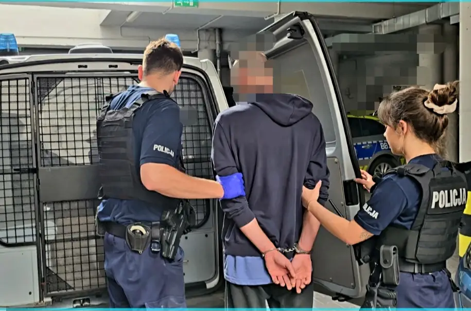 Oławscy policjanci zatrzymali sprawcę kradzieży z użyciem przemocy w lokalu gastronomicznym