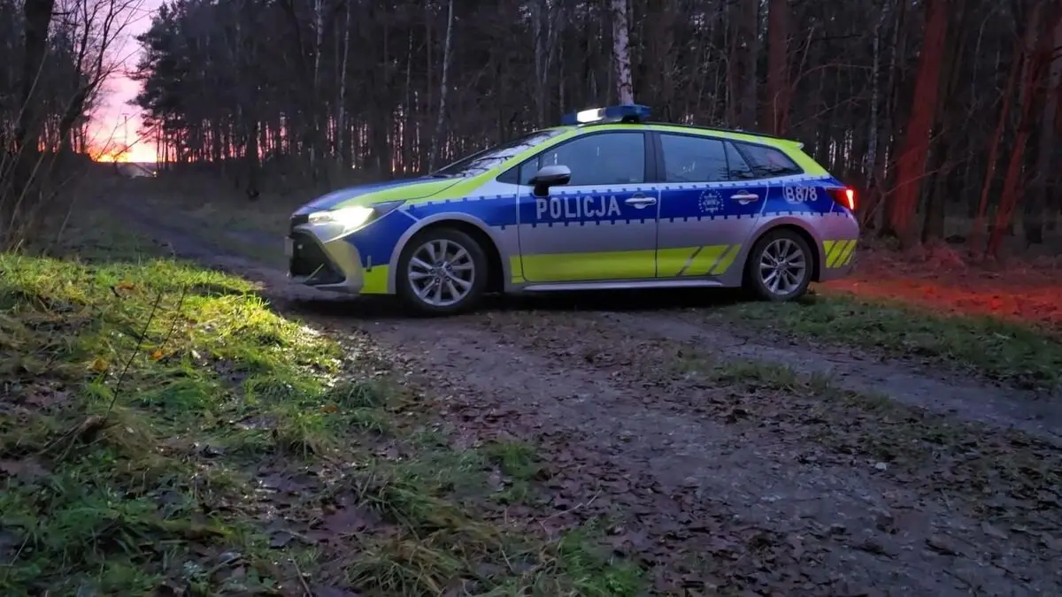 Odnalezienie zaginionego 80-letniego grzybiarza przez policję