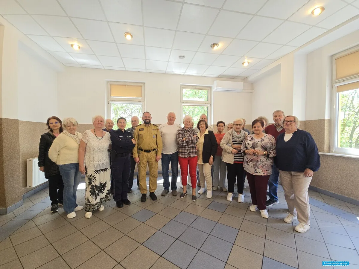 Spotkanie seniorów w Lubaniu o bezpieczeństwie w ramach programu „Senior na 6 z plusem”