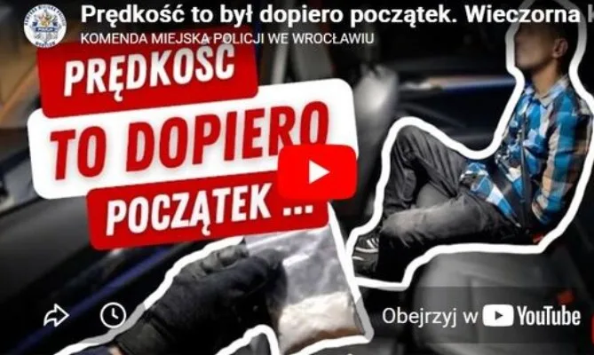 Kierowca zatrzymany za przekroczenie prędkości i posiadanie narkotyków