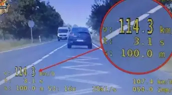 Zatrzymanie za przekroczenie prędkości o 54 km/h na drodze krajowej nr 35