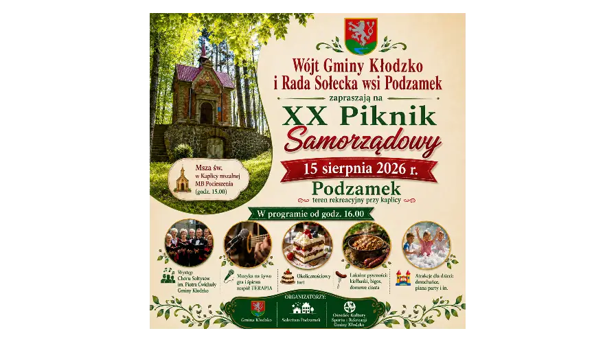 XX Piknik Samorządowy w Podzamku 15 sierpnia